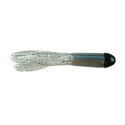 Southern Pro Tri Color Lit'l Hustler Soft Bait Black/Minnow Silver/Clear Sparkle