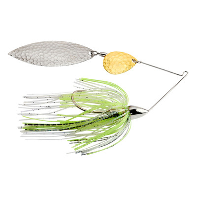 War Eagle Hammered Tandem Willow Spinnerbait - Spot Remover - N