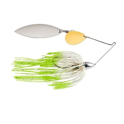 War Eagle Tandem Willow Spinnerbait - Hot White Shad