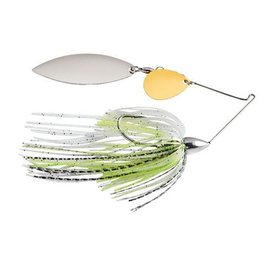 War Eagle Tandem Willow Spinnerbait - White Chartreuse Pearl