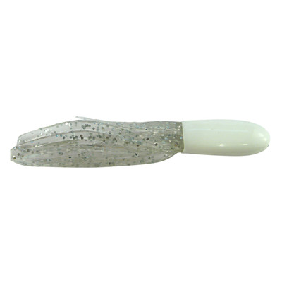 Southern Pro Lit'l Hustler Soft Bait White-Clear Sparkle
