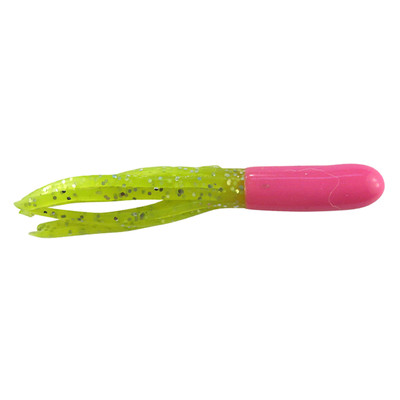 Southern Pro Lit'l Hustler Soft Bait Pink-Chartreuse Sparkle