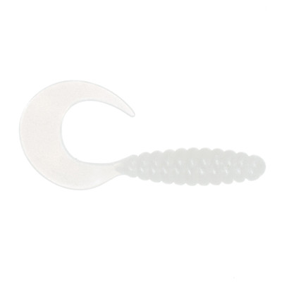 Bassmooch Carolina Grub Pearl White