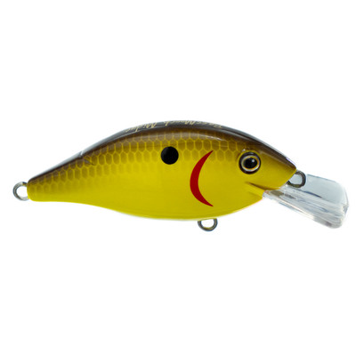 Bassmooch Midge Crankbait Chartreuse Black Back