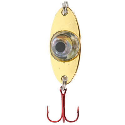 Fish Daddy Dirty Bomb Gold Spoon Blinking Multi-Color