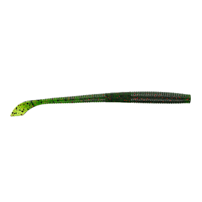 Yamamoto Kut Tail Worm Watermelon w/ Black/Red Flake