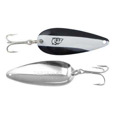 Dardevle Dardevlet Spoon, Size: 1 oz, Black/White