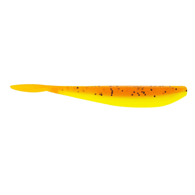 Big Bite Baits Slim Minnow Soft Bait Pumpkin Pepper-Chartreuse-Orange Tail