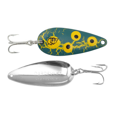 Three Eppinger Seadevle Mouse Gray/Silver Fishing Spoon Lures 3 oz