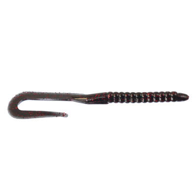 Zoom Magnum U-Tale Worm Black & Red Glitter