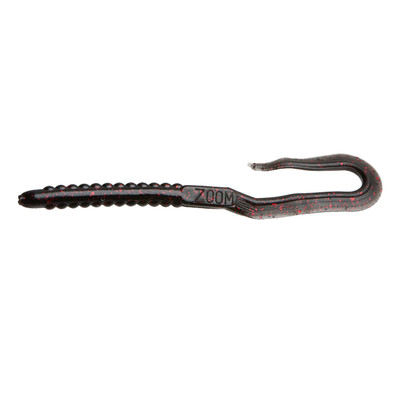 Zoom U-Tale Worm Black & Red Glitter