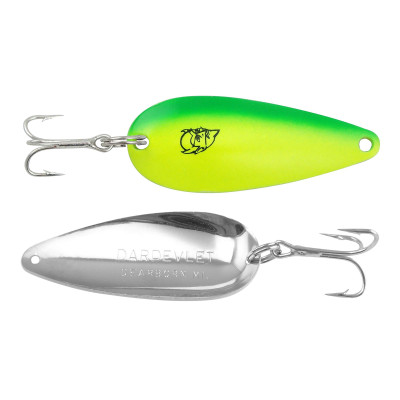 Three Eppinger Seadevle Green/Red Stripe Fishing Spoon Lures 3 oz 5 3/ –