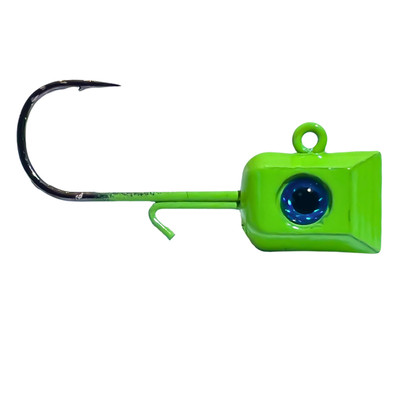 Thermocline Hex Wedge Jig Head Green Chartreuse