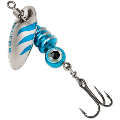 Blue Fox Larva Spinner Silver-Blue