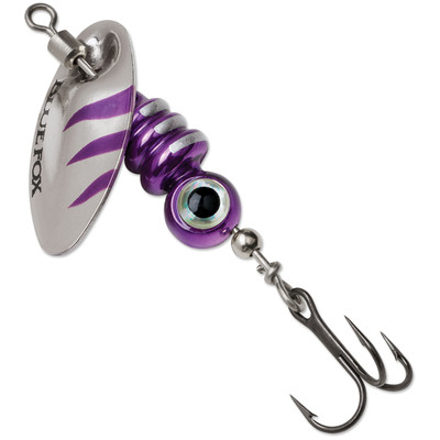 Blue Fox Larva Spinner Silver-Purple