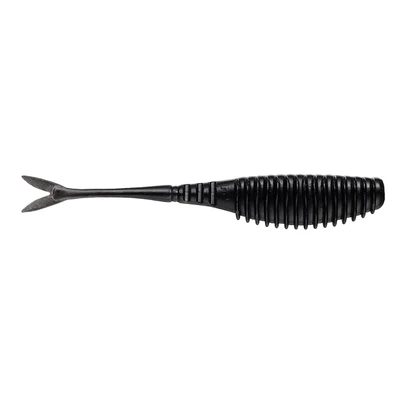 Evergreen Bull Point Shad Soft Bait - Solid Black