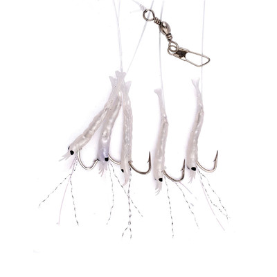 Eagle Claw Lazer Sharp Shrimp Bait Rig White