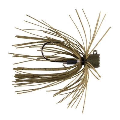 Great Lakes Finesse Skirted Ned Head Jig - Matte Green Pumpkin