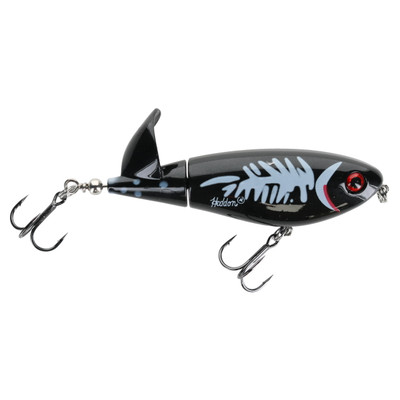 Heddon Spin'N Image Topwater Lure Black White Herring