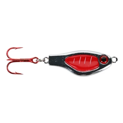 Lindy Shiner Jigging Spoon - Blood Red-Chrome