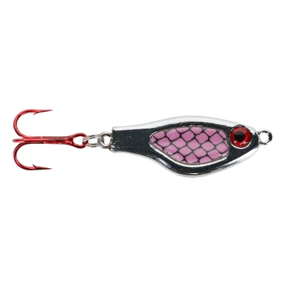 Lindy Shiner Jigging Spoon - Pink Scale-Chrome