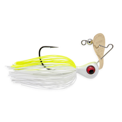 Keitech Rumblade Bladed Jig Chartreuse White