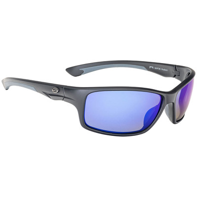 Strike King SK Plus Polarized Sunglasses Hudson - Matte Black-Blue Mirror