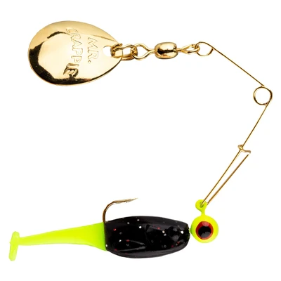 Strike King Mr. Crappie Crappie Crush'r Spinnerbait - Tuxedo Black Chartreuse
