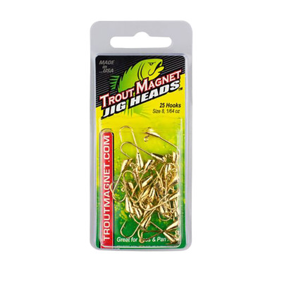 Leland's Lures Trout Magnet Jig Head Refill Pack - Gold
