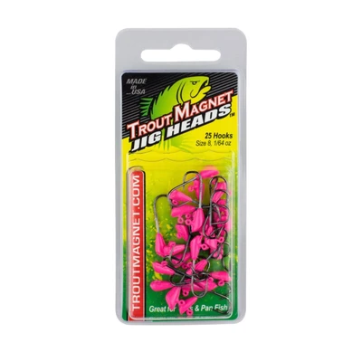 Leland's Lures Trout Magnet Jig Head Refill Pack - Pink