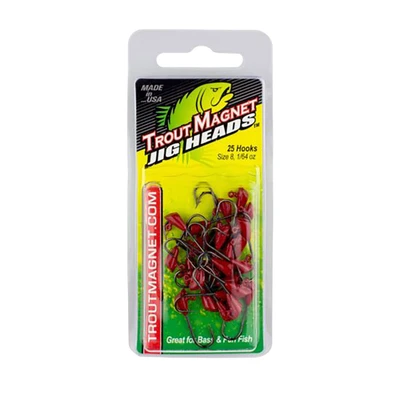 Leland's Lures Trout Magnet Jig Head Refill Pack - Red