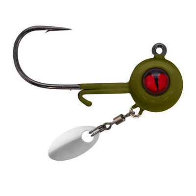 Northland Tungsten Panfish Spin Jig Head - Olive