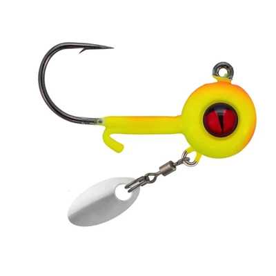 Northland Tungsten Panfish Spin Jig Head - Super-Glo Sunrise