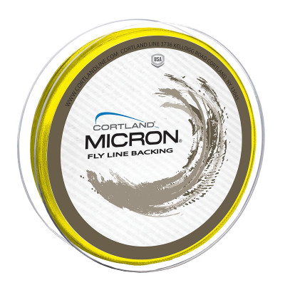 Cortland Micron Fly Line Backing - Yellow 250yd - 20lb