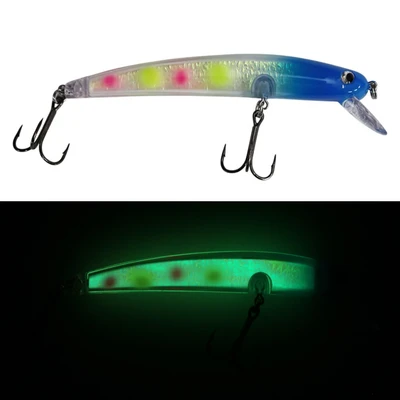 Dreamweaver Bay Rat Long Shallow Crankbait - Blue Wonder Glow
