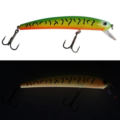 Dreamweaver Bay Rat Long Shallow Crankbait - Glow Fire Tiger
