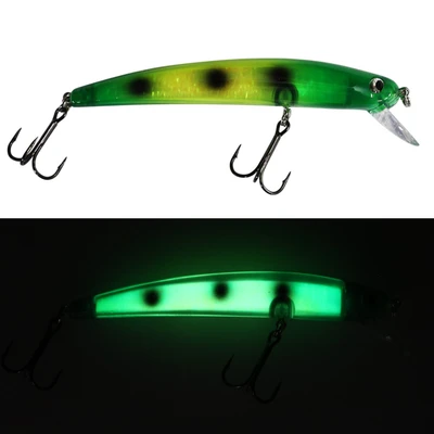 Dreamweaver Bay Rat Long Shallow Crankbait - Glow Green Frog