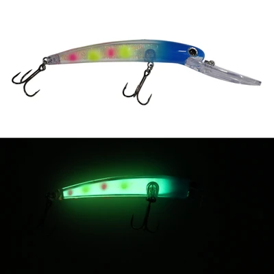 Dreamweaver Bay Rat Long Extra Deep Crankbait - Blue Wonder Glow
