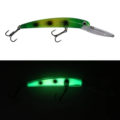 Dreamweaver Bay Rat Long Extra Deep Crankbait - Glow Green Frog