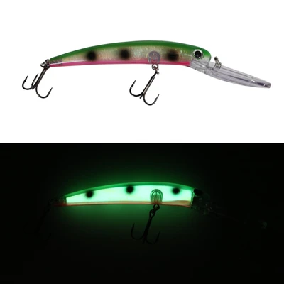 Dreamweaver Bay Rat Long Extra Deep Crankbait - Glow Watermelon