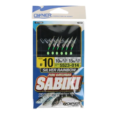 Owner Sabiki Rig - Silver Rainbow Skin
