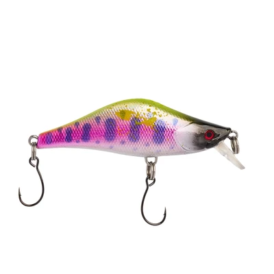 Neverskunk Whacky Wobbler Crankbait - Wounded Silver Chartreuse