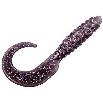 Strike King Mr. Crappie Grubs Tuxedo Black-Sparkle