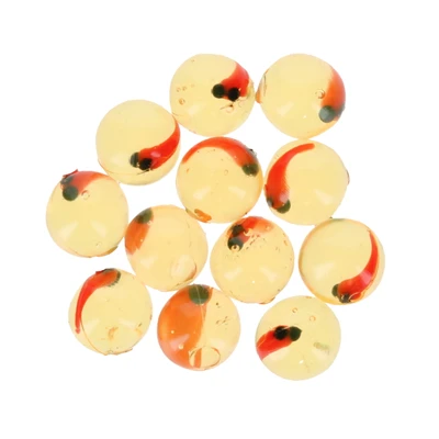 Cleardrift Super Natural Soft Beads - Natural Orange / Red Dot