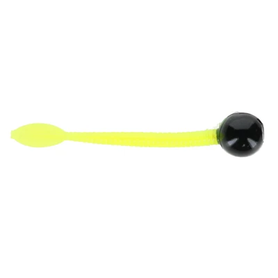 Cleardrift Egg Tails Soft Bait - Black / Chartreuse Tail