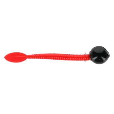 Cleardrift Egg Tails Soft Bait - Black / Red Tail