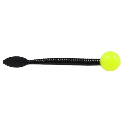 Cleardrift Egg Tails Soft Bait - Charteuse / Black Tail