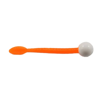 Cleardrift Egg Tails Soft Bait - White / Orange Tail