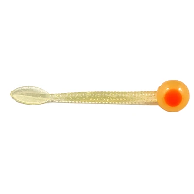 Cleardrift Egg Tails Soft Bait - Yellow Mustard-Orange Dot / Yellow Mustard Tail