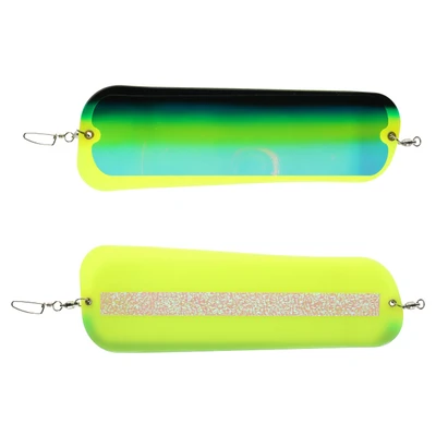O'Ki Tackle Big Shooter Flasher - Chartreuse Glow-Super Herring Aid
